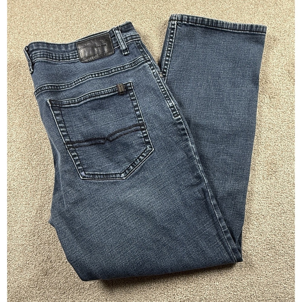 Buffalo David Bitton Jackson Men's 36x29 (tag 38x30) Straight Stretch Blue Jeans